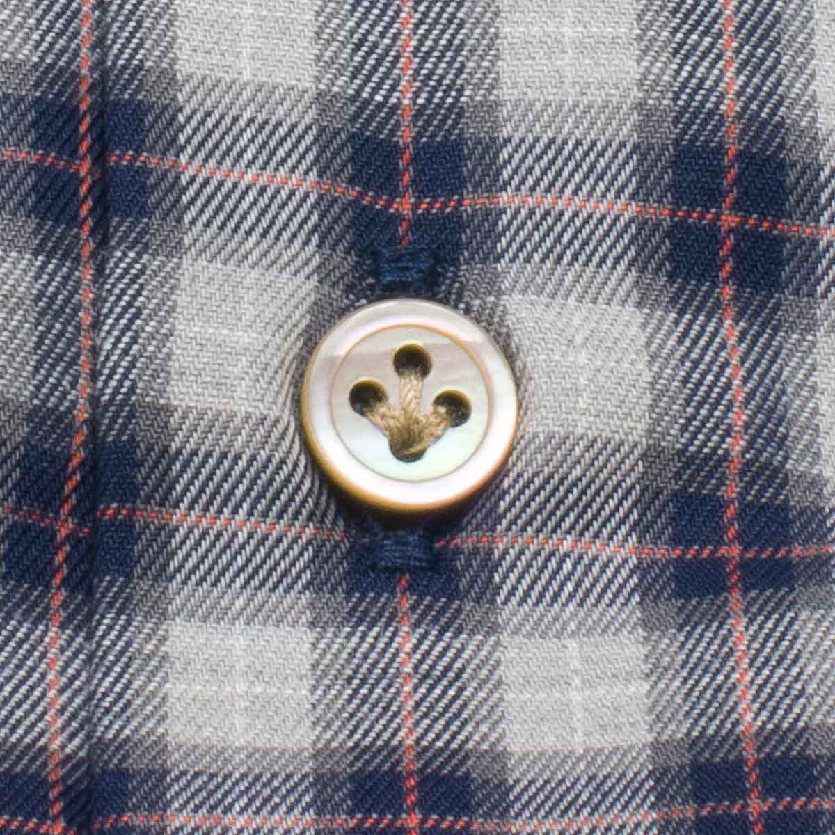 長袖ボタンダウン グレー ワイシャツ スリムフィット STYLE WORKS【OUTLETS】