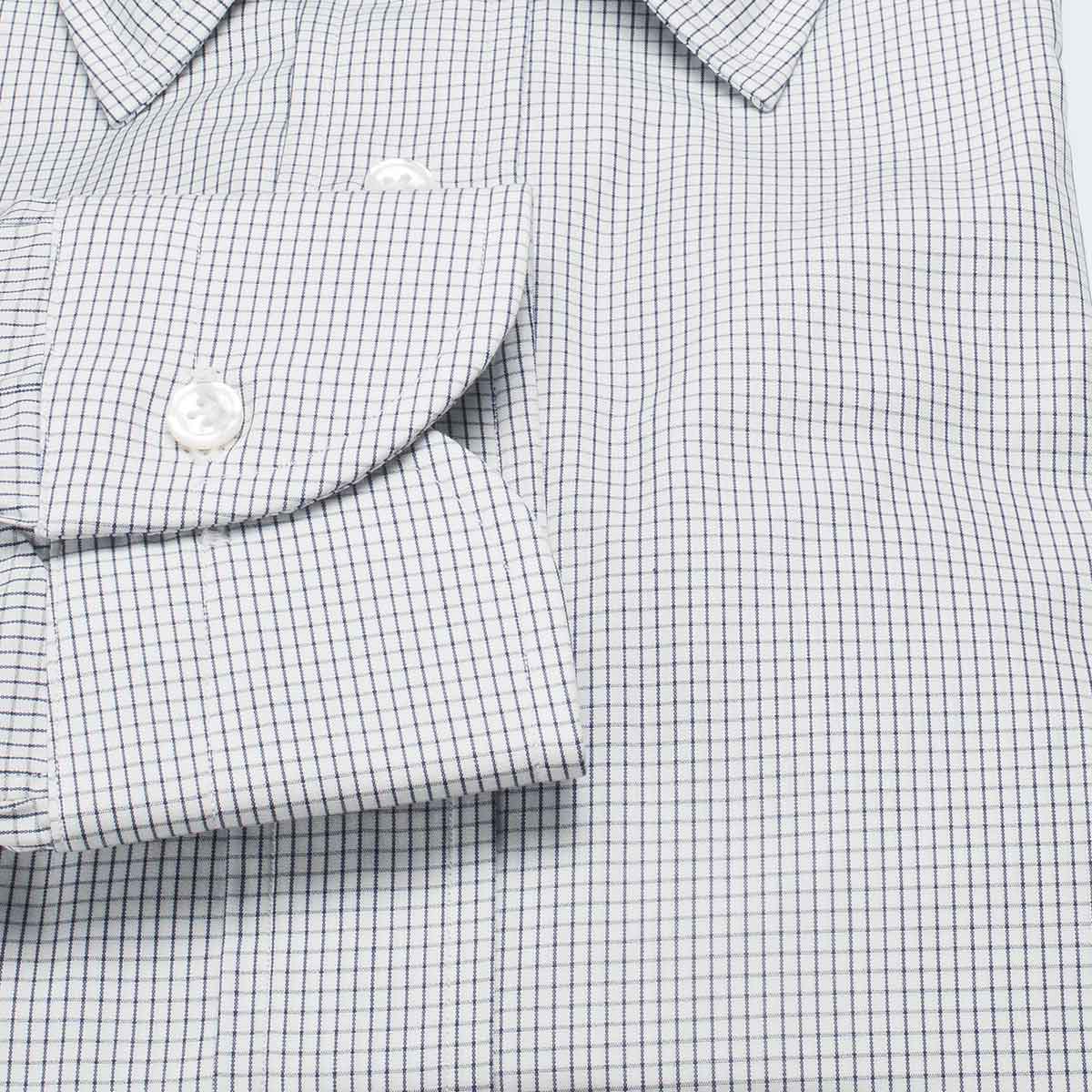 長袖レギュラーカラー ネイビー ワイシャツ スリムフィット STYLE WORKS【OUTLETS】