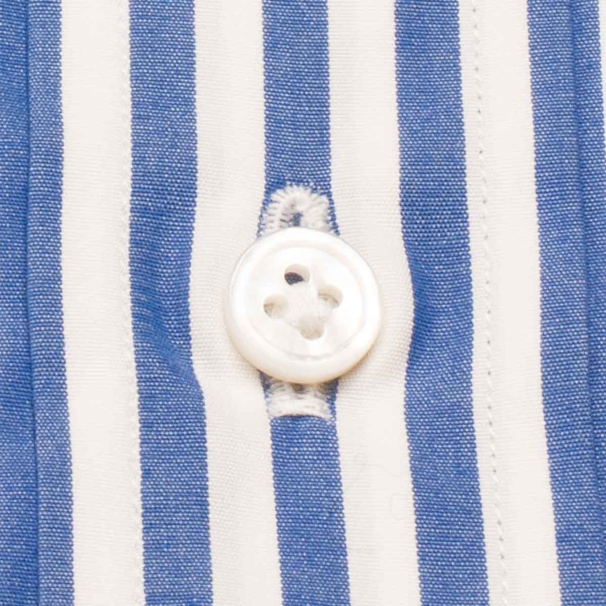 長袖レギュラーカラー ブルー ワイシャツ スリムフィット STYLE WORKS【OUTLETS】