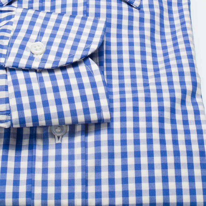 長袖レギュラーカラー ブルー ワイシャツ スリムフィット STYLE WORKS【OUTLETS】