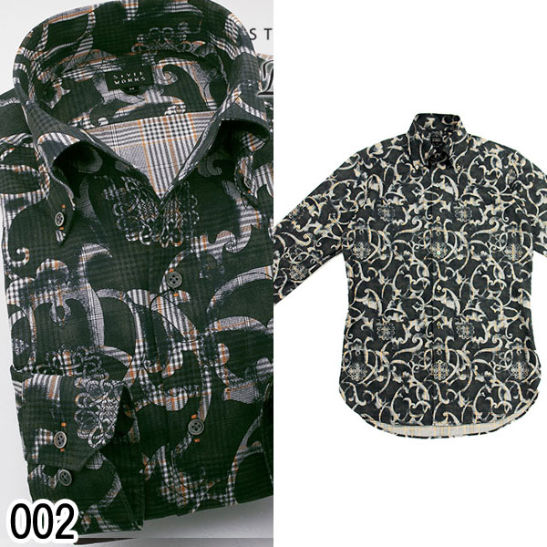長袖ボタンダウン ワイシャツ スリムフィット STYLE WORKS【OUTLETS】