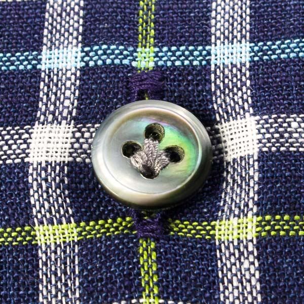 長袖ワイドカラー ネイビー ワイシャツ スリムフィット STYLE WORKS【OUTLETS】
