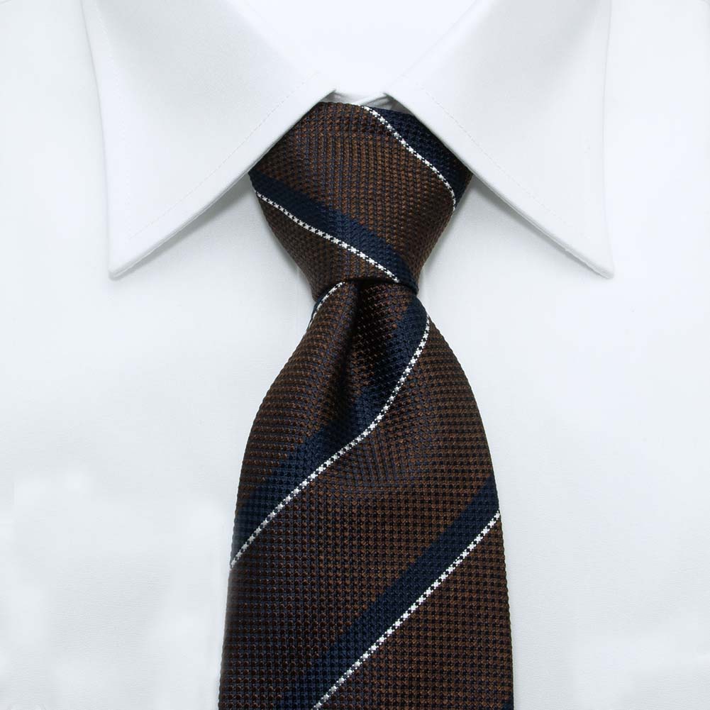 ネクタイ メンズ CHOYA 日本製 シルク100% ネイビー ドット 水玉 [ゆう