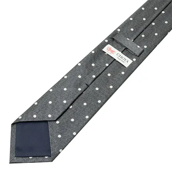 新品 ティーエムルーイン ☆ シルク100％ ドット柄 ネクタイ グレイ 干場監修】 ピンドット シルクタイ グレー – MINIMAL WARDROBE