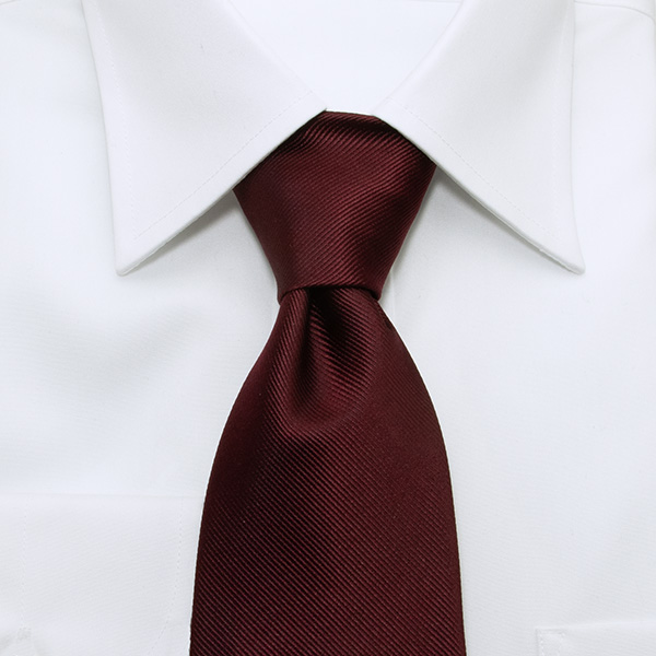 ネクタイ メンズ CHOYA 日本製 シルク100% ワイン エンジ ツイル [ゆう