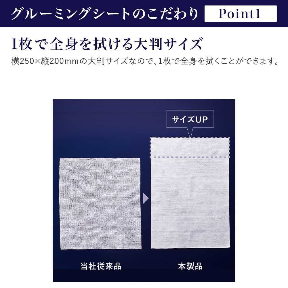 グルーミングシート (ふき取り化粧水) メンズ 16枚入り×3個セット