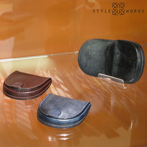 STYLE WORKS（スタイルワークス）オリジナルコインケース｜小銭入れ（馬蹄型） ブラック セドウィック社製 英国産ブライドルレザー使用（ラッピング不可