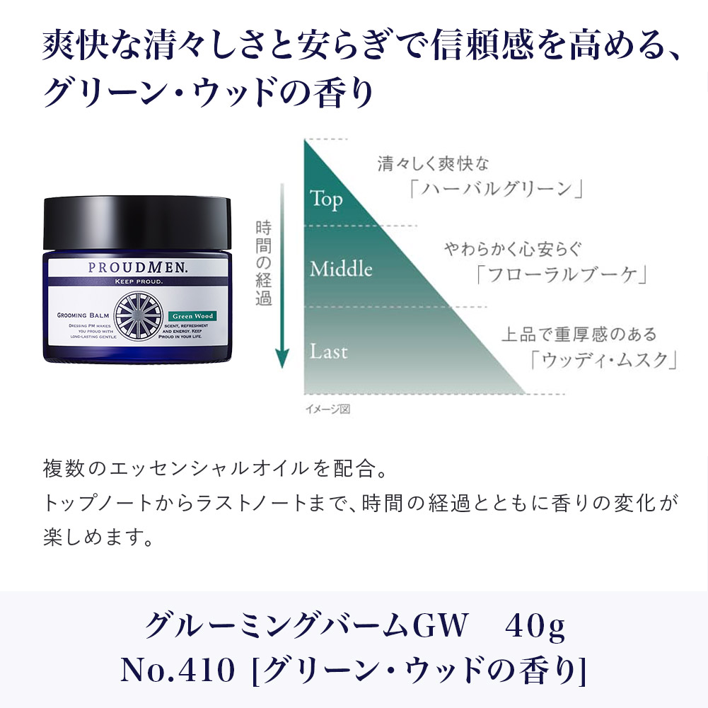 メンズ グルーミングバーム 40g (グルーミング・シトラスの香り)　※５ヶ