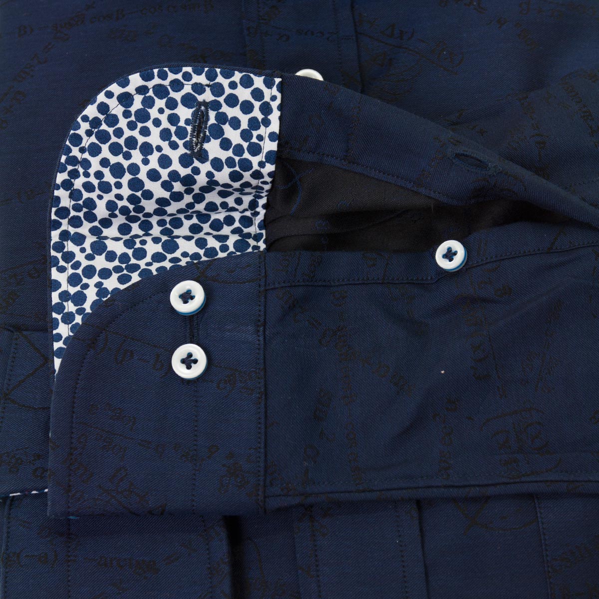 長袖カッタウェイ ネイビー ワイシャツ スリムフィット STYLE WORKS【OUTLETS】