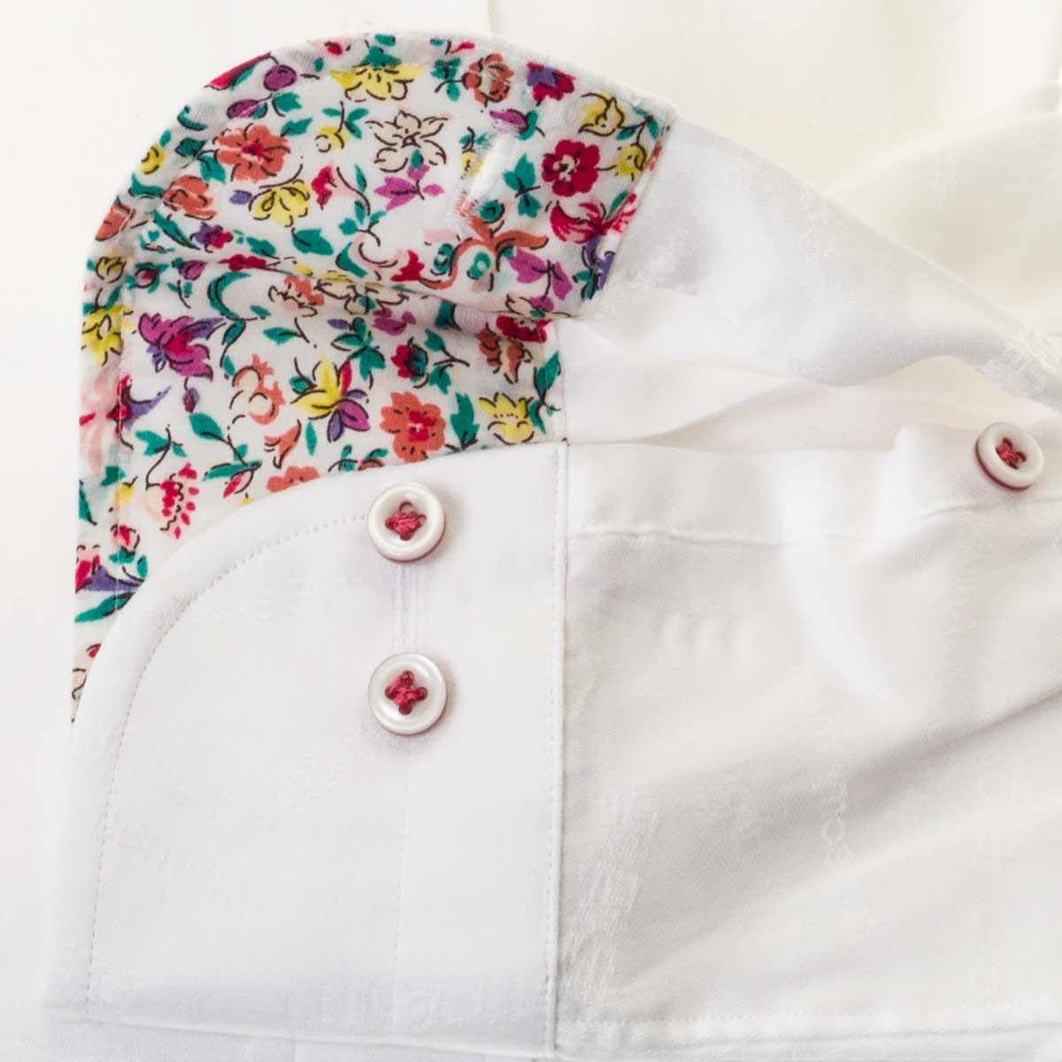 ローパー 刺繍 ウエスタンシャツ ホワイト（長袖/レディース