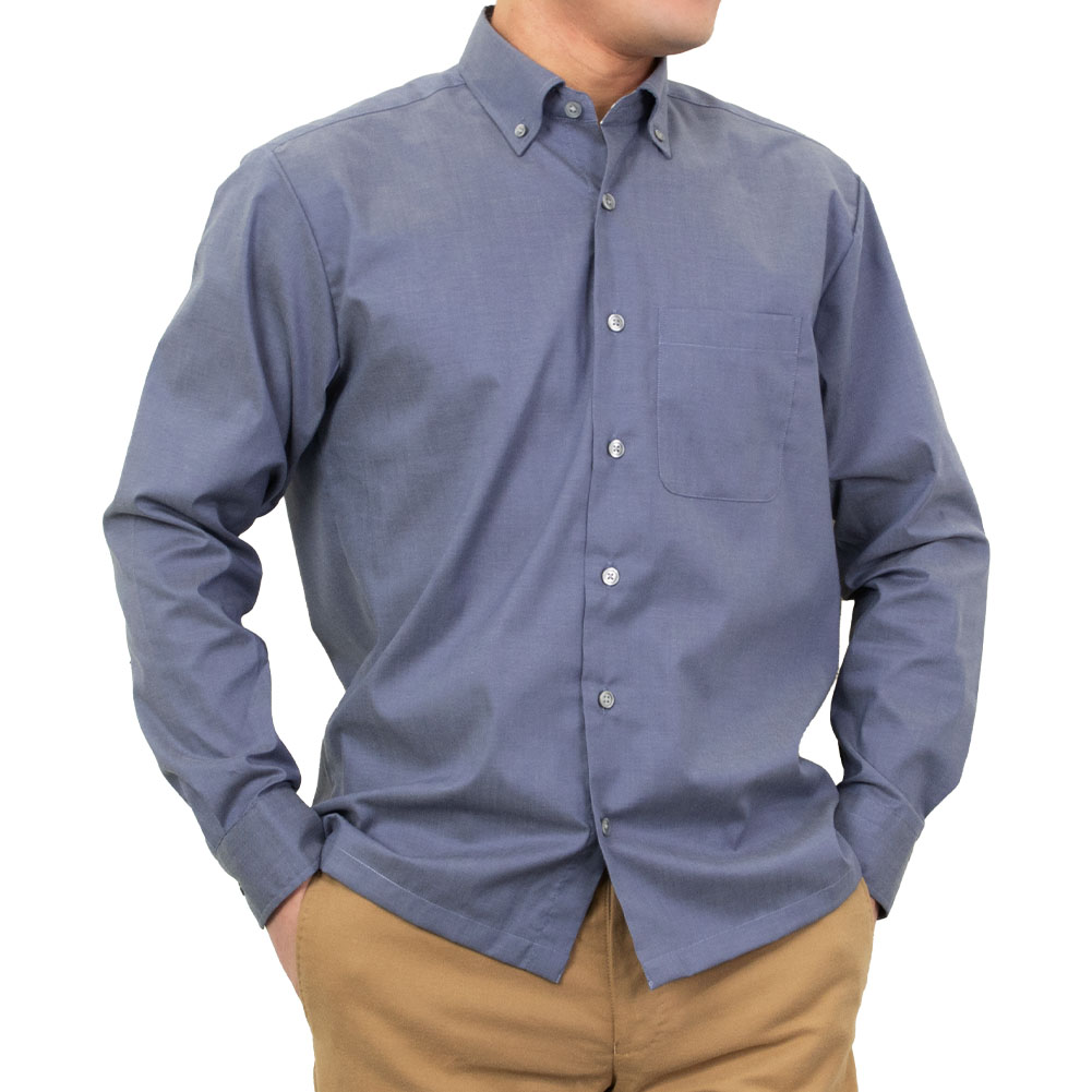 ワイシャツ 無地 ネイビー SWAN・ブラウンレーベル｜SHIRT HOUSE