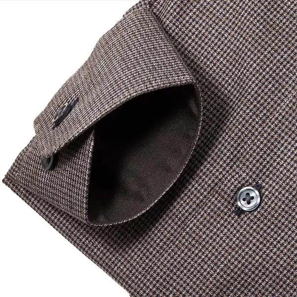 ワイシャツ チェック ブラウン SWAN・ブラウンレーベル｜SHIRT HOUSE