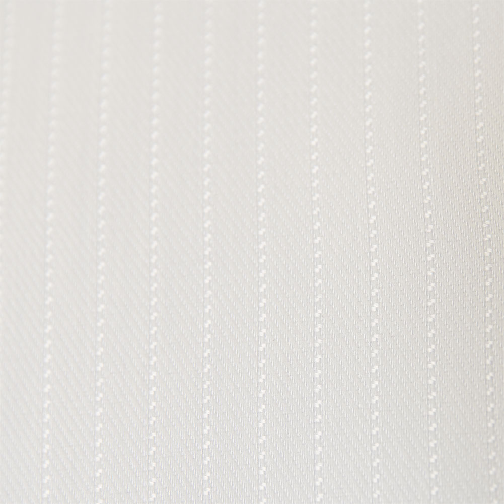 ワイシャツ ストライプ ホワイト ドビー オーガニックコットンブレンド フラボノ SHIRT HOUSE・ブルーレーベル