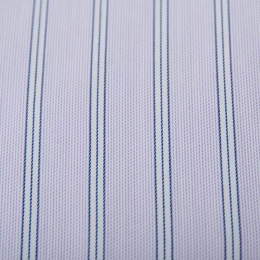 ワイシャツ デザイン ストライプ パープル エバーフィール SHIRT HOUSE・ブルーレーベル