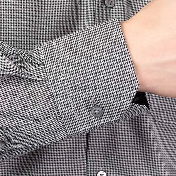 ワイシャツ チェック グレー ドビー SWAN・ブラックレーベル｜SHIRT