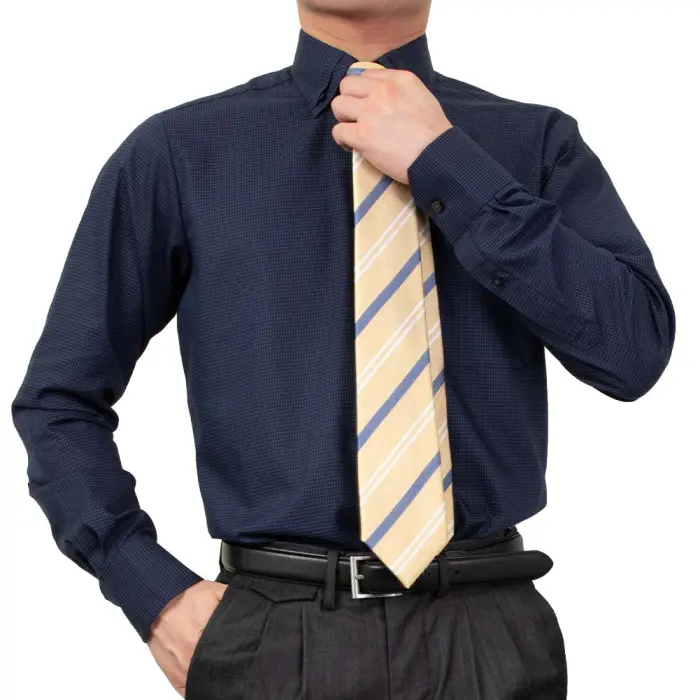 バーバリー ブラックレーベル：ワイシャツ：Yシャツ：42サイズ：LL：XL：長袖 BLUE LABEL / BLACK LABEL CRESTBRIDGE / ブルーレーベル