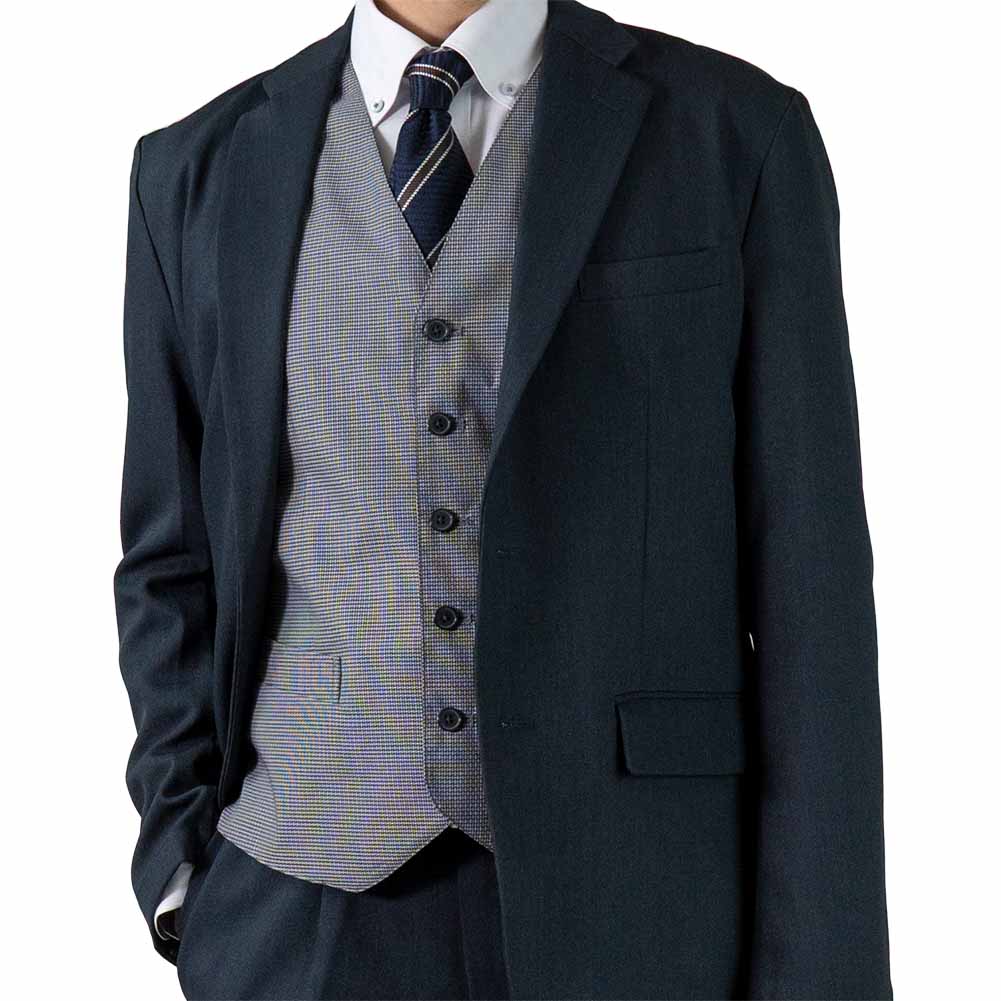 ジレ ベスト 紺 ネイビー ブラックレーベル パーティー ビジネス 成人