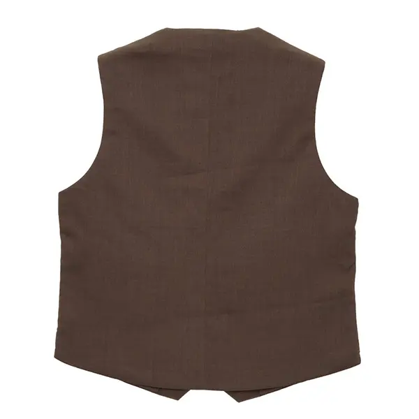 ジレ ベスト ブラウン 茶色 ブラックレーベル 中綿 ビジネス ビジカジ