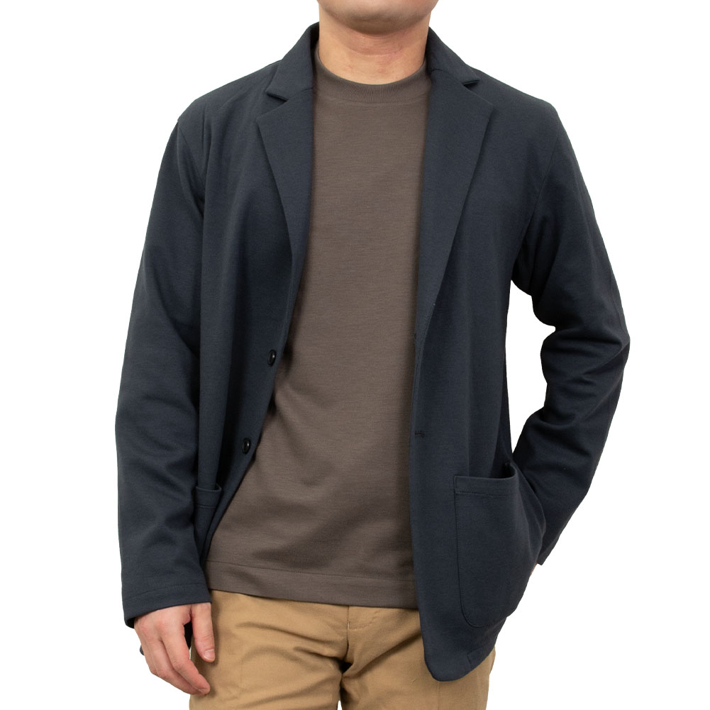 ジャケット メンズ ネイビー 家庭洗濯可能 ストレッチ イージーケア