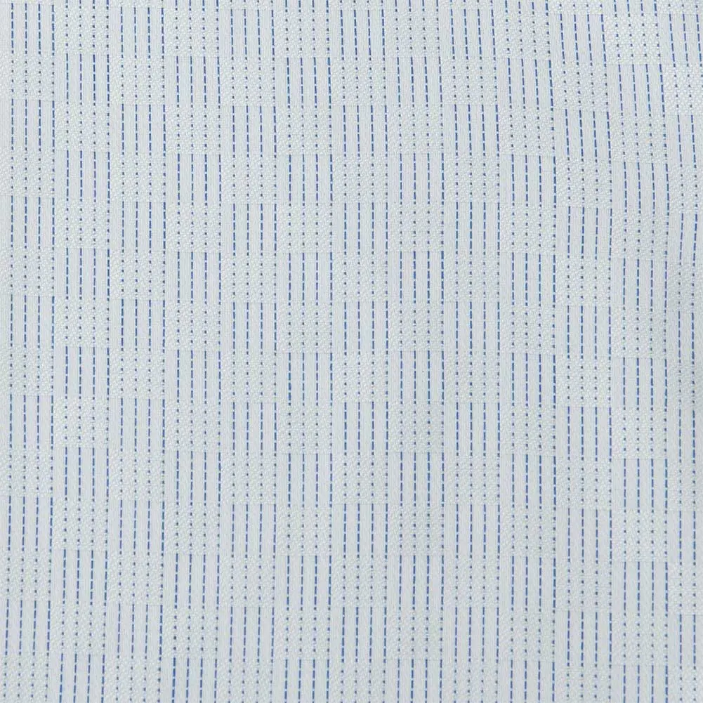 半袖ワイシャツ ストライプ ブルー ドビー 消臭 吸水速乾 フラボノ エバーフィール SHIRT HOUSE・ブルーレーベル