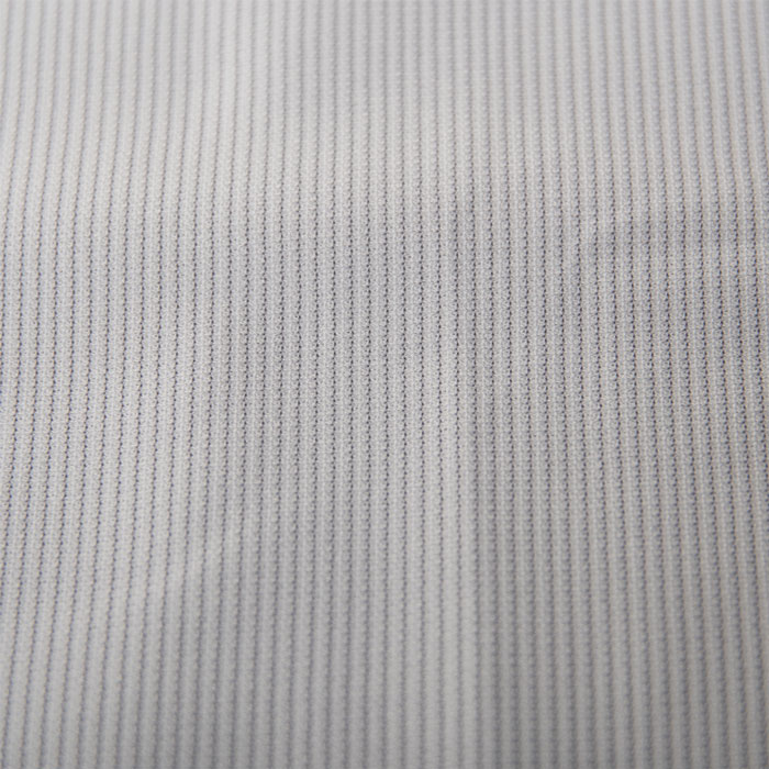 ニットシャツ(裄詰不可) スリムフィット ストライプ グレー ニット 吸水速乾 SHIRT HOUSE・グリーンレーベル