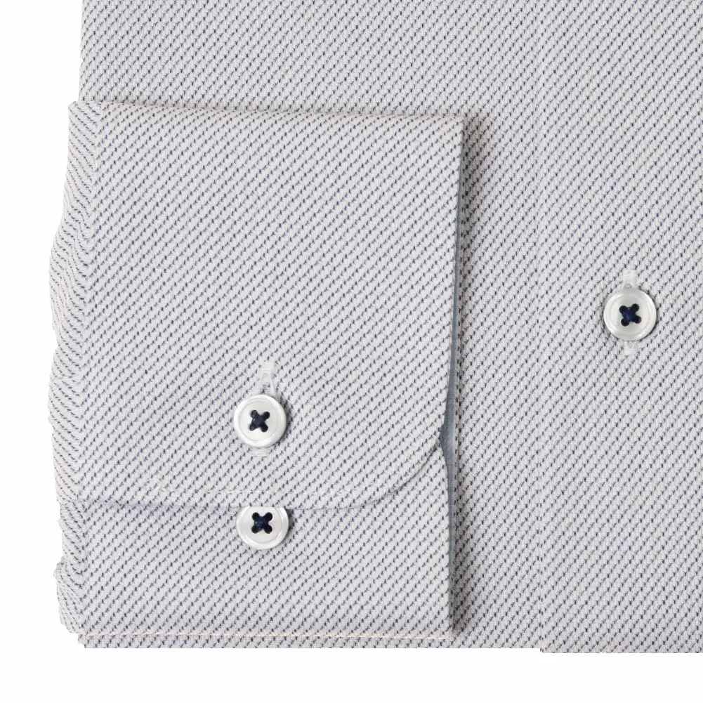 ニットシャツ(裄詰不可) スリムフィット ネイビー ニット 吸水速乾 SHIRT HOUSE・グリーンレーベル