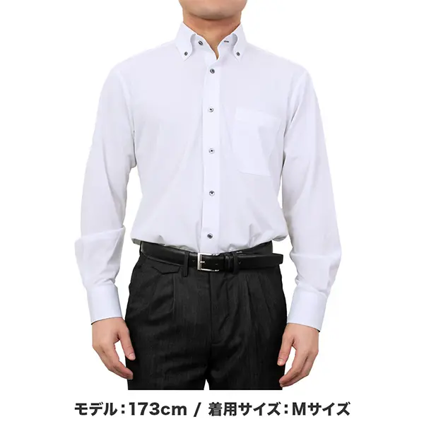 ニットシャツ(裄詰不可) チェック ホワイト ニット SWAN・グリーン