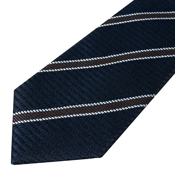 ネクタイ シルク100％ 8センチ チェック ネイビー 紺 プレゼント 就活