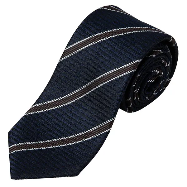 ネクタイ シルク100％ 8センチ チェック ネイビー 紺 プレゼント