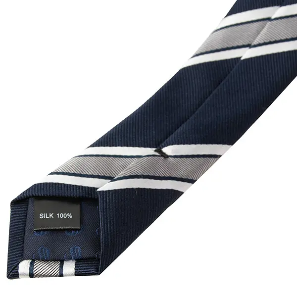 ネクタイ シルク100％ 8センチ レジメンタル ネイビー 紺 プレゼント