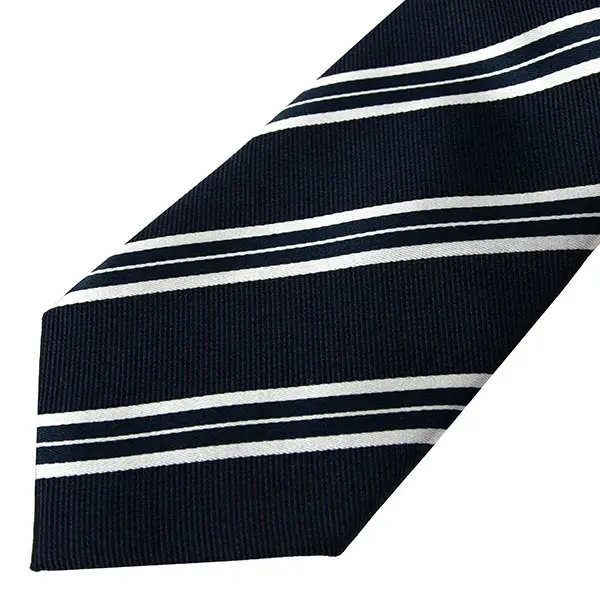 ネクタイ シルク100％ 8センチ レジメンタル ネイビー 紺 プレゼント