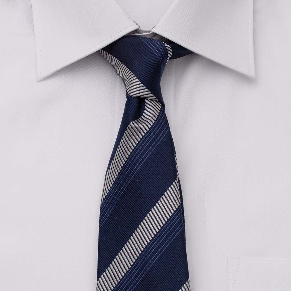 PATEK PHILIPPE ネイビー シルク ネクタイ PATEK PHILIPPE ネイビー