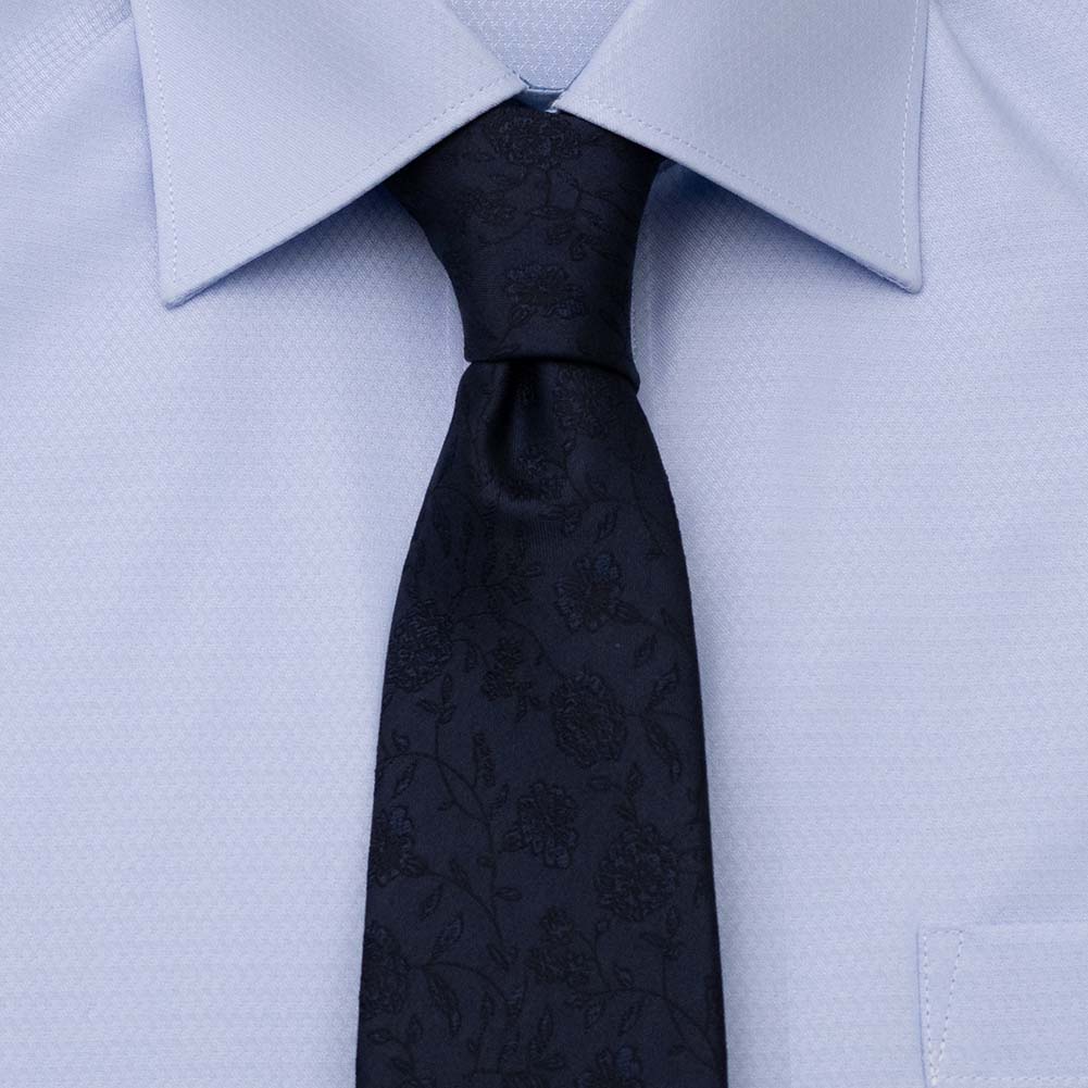 ネクタイ シルク100％ 8センチ 格子柄 ネイビー 紺 プレゼント