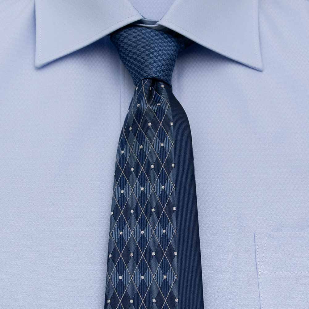 ネクタイ シルク100％ 7センチ アーガイルチェック グリーン 緑