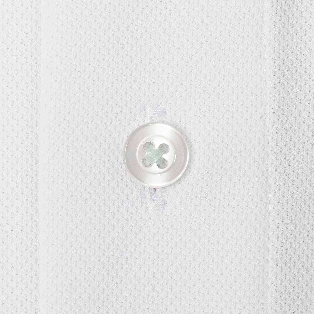 ニットシャツ(裄詰不可) ホワイト ニット 吸水速乾 フラボノ SHIRT HOUSE・グリーンレーベル