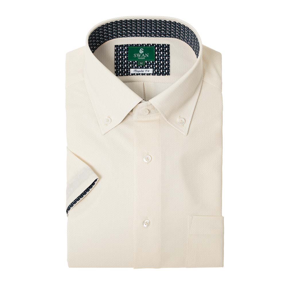 ニットシャツ(裄詰不可) ベージュ ニット 吸水速乾 フラボノ SHIRT 