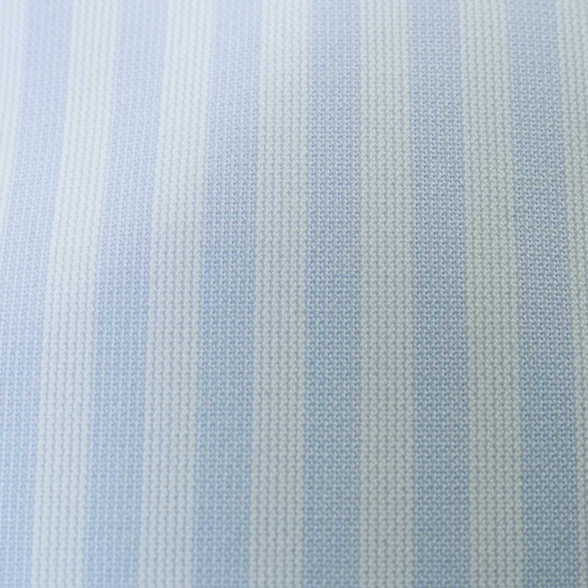 SHIRT HOUSE・ブルーレーベル 半袖スリムフィット ニットシャツ(裄詰不可)ボタンダウン ブルー ワイシャツ