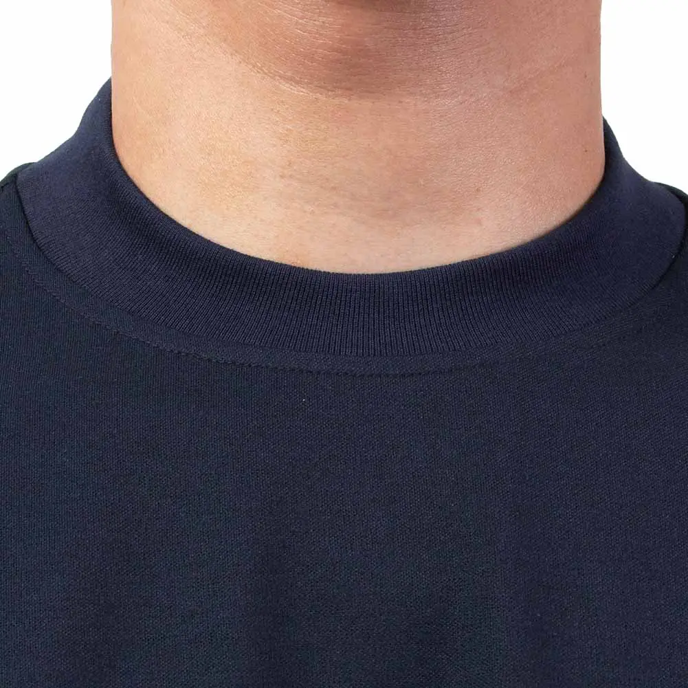 Tシャツ カットソー ネイビー 紺 長袖 カジュアル オフィスカジュアル ビジカジ（ラッピング不可）