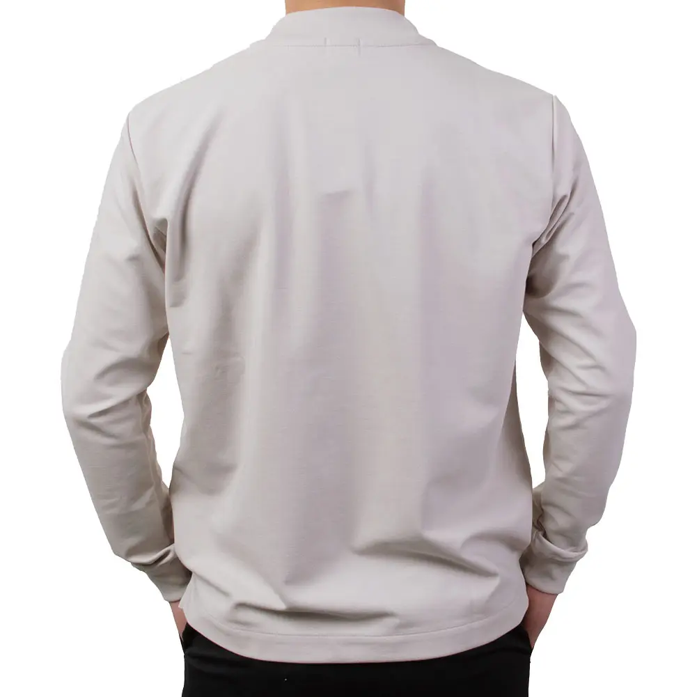 Tシャツ カットソー ベージュ 長袖 カジュアル オフィスカジュアル ビジカジ（ラッピング不可）