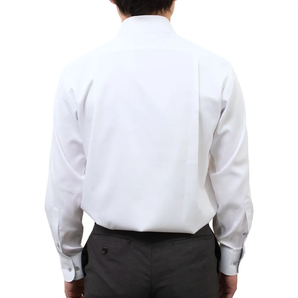 ワイシャツ ホワイト ドビー エバーフィール SWAN・ブルーレーベル