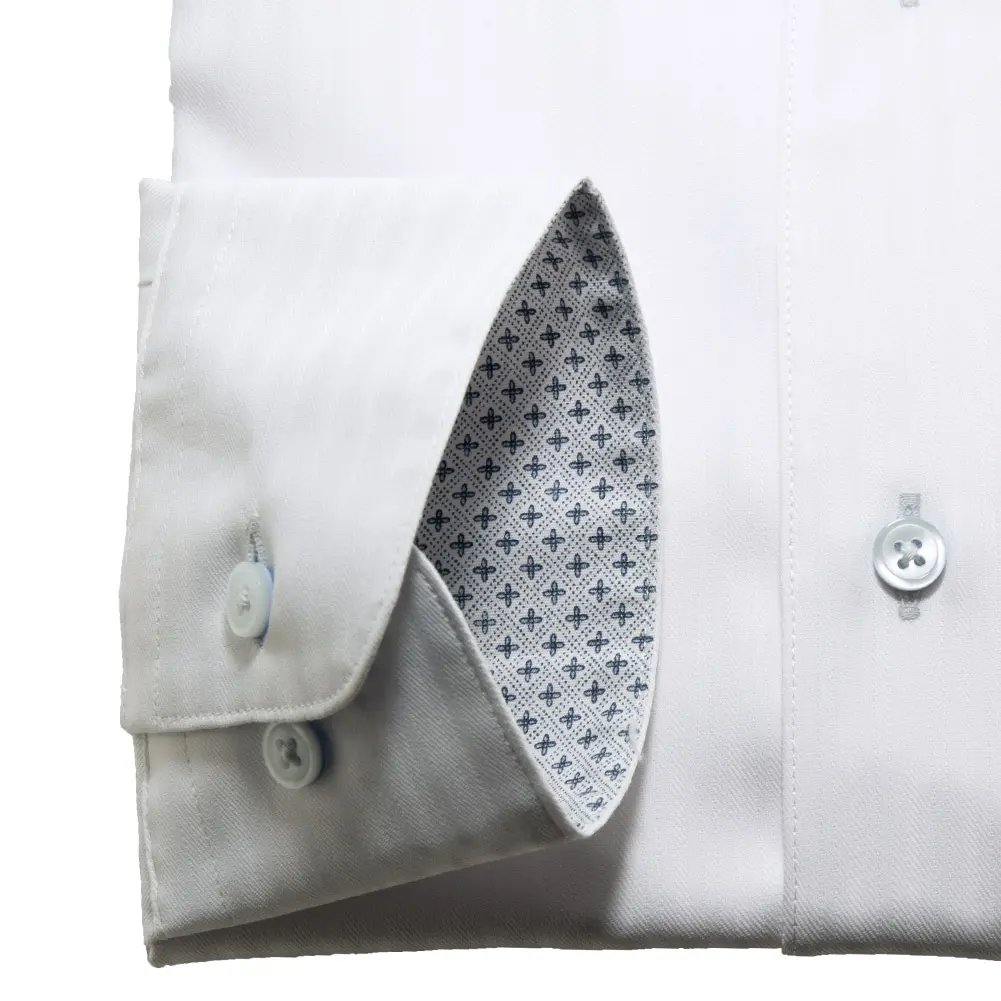 ワイシャツ ホワイト ドビー エバーフィール SWAN・ブルーレーベル