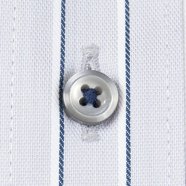 ワイシャツ スリムフィット ストライプ グレー ドビー エバーフィール