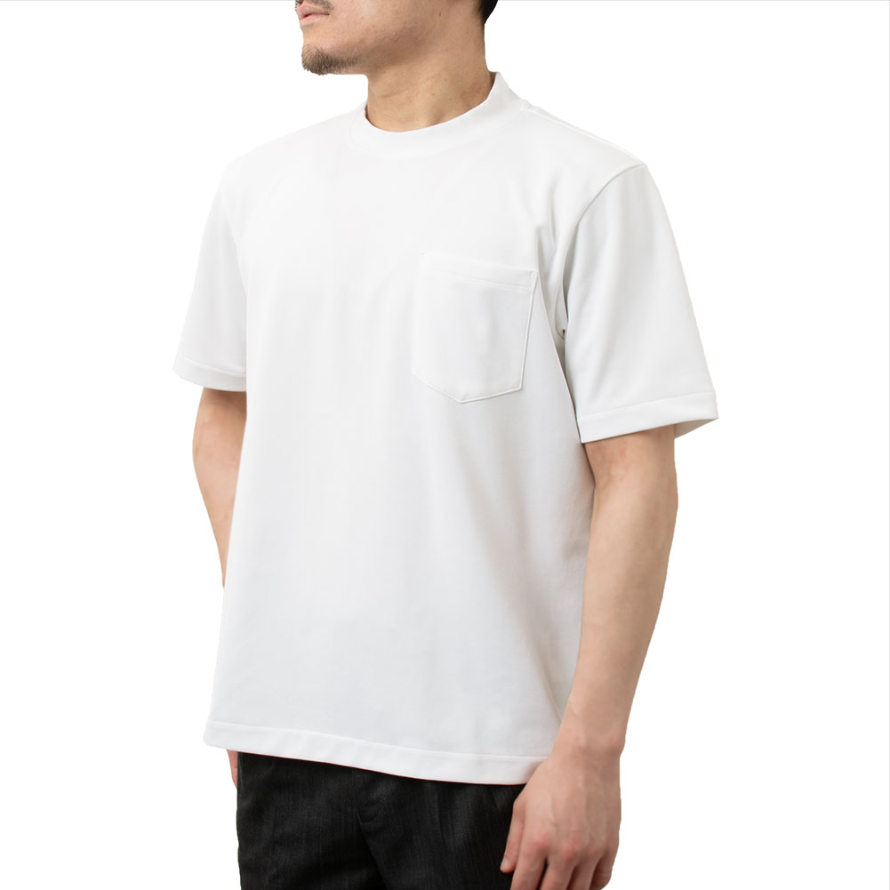 シャツハウス ビジネスTシャツ ビジカジ ジャケットコーデ 白 ホワイト イージーケア（ラッピング不可）