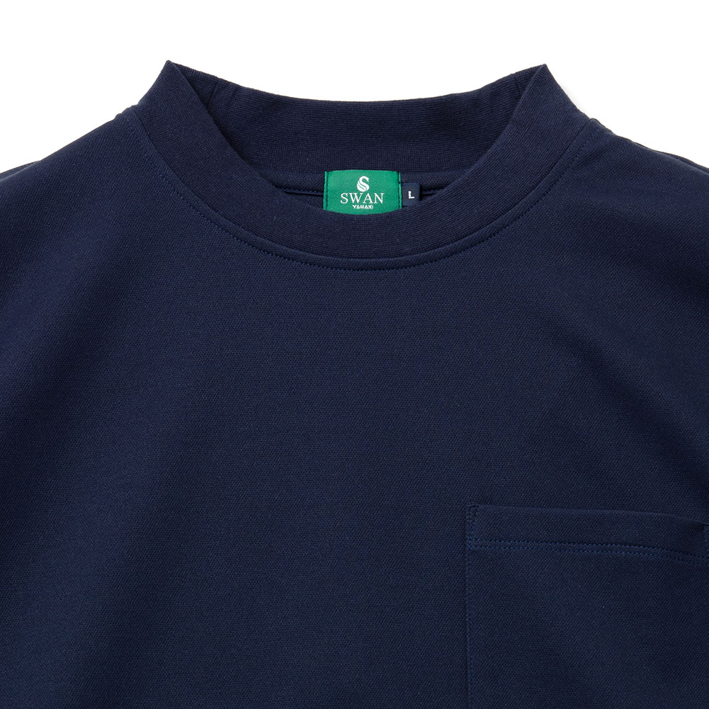 シャツハウス ビジネスTシャツ ビジカジ ジャケットコーデ ネイビー 紺　イージーケア  （ラッピング不可）