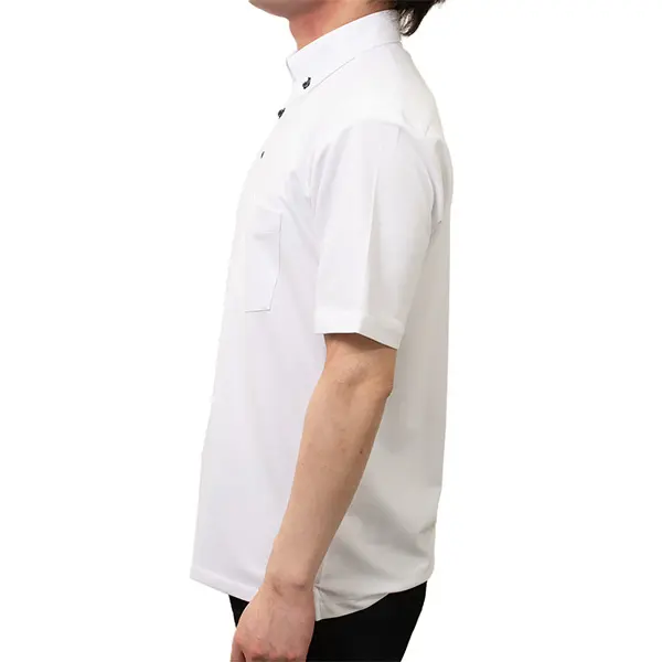 イージーケア ニットシャツ 半袖 メンズ シャツ ボタンダウン