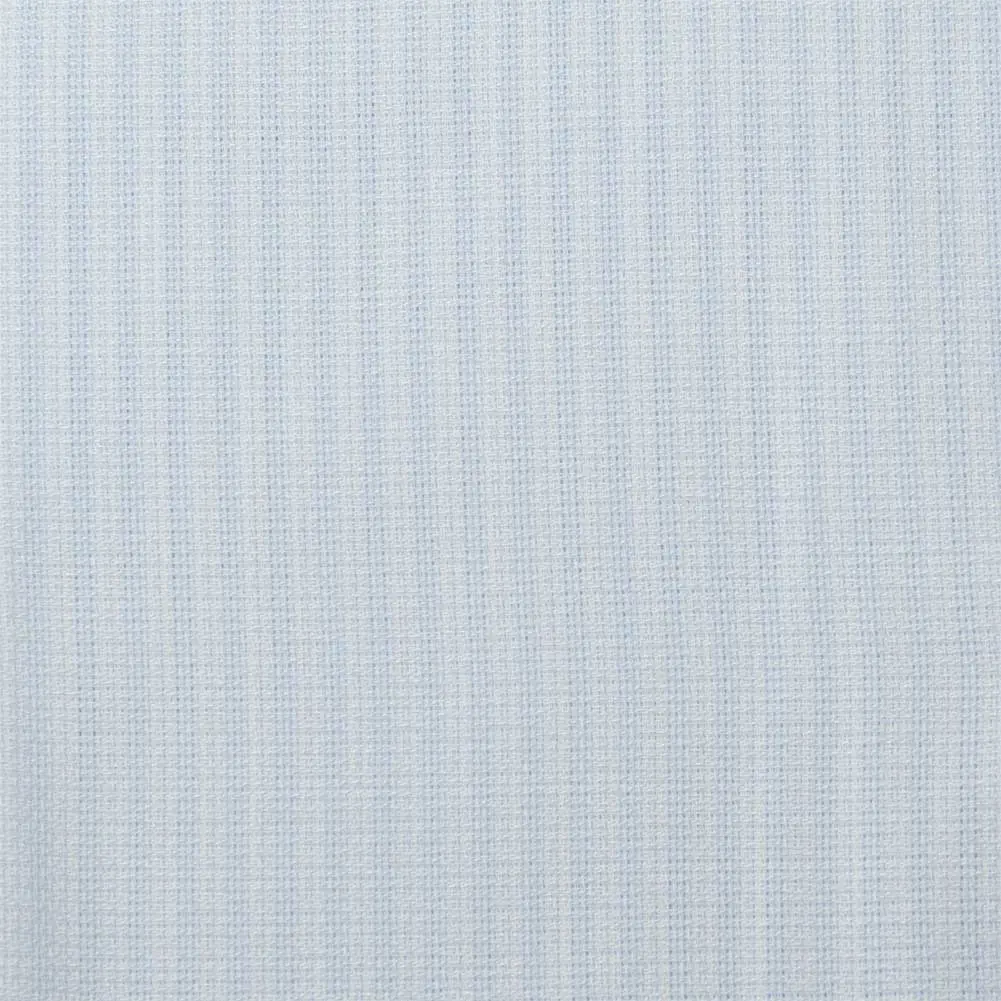 ワイシャツ ストライプ ブルー COOL DRY フラボノ 吸水速乾 消臭 涼感長袖シャツ スマートボタン a.v.v HOMME
