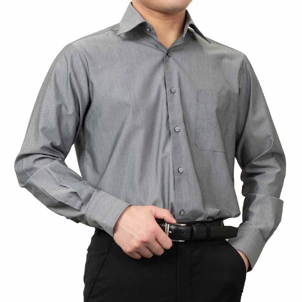 ワイシャツ デザイン グレー ドビー a.v.v HOMME｜SHIRT STATION