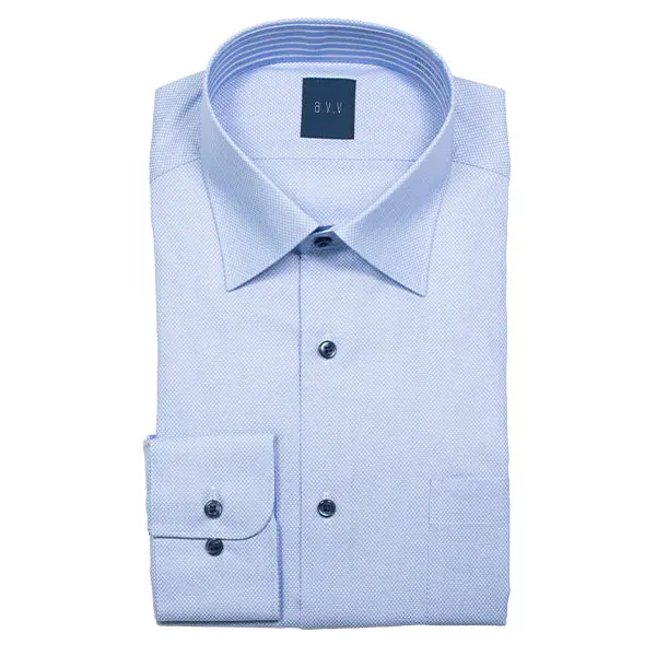 ワイシャツ チェック ブルー a.v.v HOMME｜SHIRT STATION（シャツ