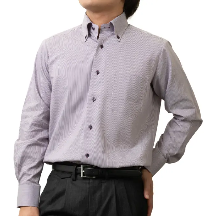 やました様 ワイシャツ ストライプ レッド a.v.v HOMME｜SHIRT STATION（シャツ