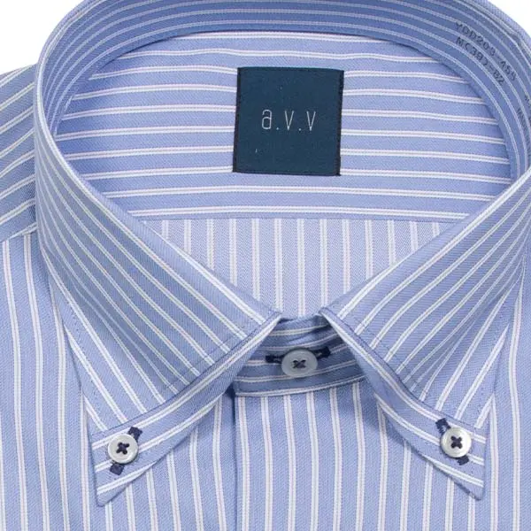 ワイシャツ ストライプ ブルー a.v.v HOMME｜SHIRT STATION（シャツ